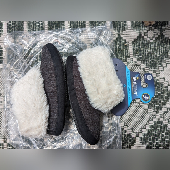 NWT Small 5/6 Women's Isotoner Marisol Faux Fur Slipper - Picture 4 of 10